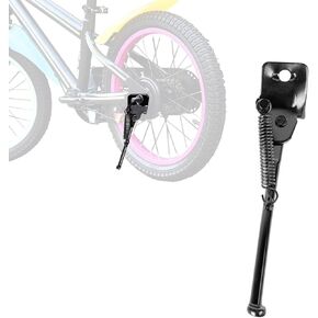 Kids Bike Kickstand, Single-Side Kick Stand Rear Mount Bikes Support Racks 12 14 16 18 20 Inch Aluminium Alloy Rear Side Bicycle Stand for Girls and Boys Bike(20in)