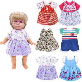 Realistic Miniature Dolls Included-Random-Clothes and-Accessories-Sets - 10 Stes Mini Dolls For Girls 3 Inch Girl Mini Princess Dolls for Dollhouse Christmas Birthday Gifts for Toddlers Kids Boys