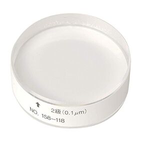 Mitutoyo 158-118 Optical Flat, 12mm Thickness, 0.1 micrometer Flatness, 45mm Diameter