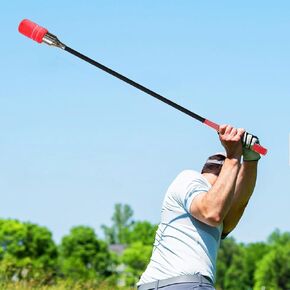 HH-GOLF Golf Swing Trainer, Golf Training Aid for Tempo Practice, Weighted Golf Click Stick Helps Enhance Strength, Improve Swing Rhythm & Maintain Balance, Golf Grip Trainer