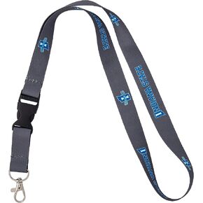 Desert Cactus Indiana State University Lanyard ISU Sycamores Car Keys ID Badge Holder Keychains Detachable Breakaway Snap Buckle Lanyards (Gray)
