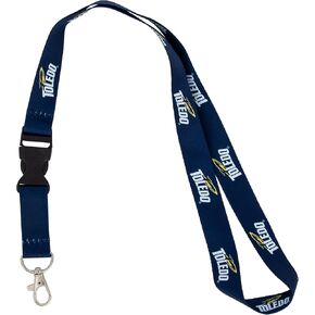 Desert Cactus University of Toledo Lanyard UT Rockets Car Keys ID Badge Holder Keychain Detachable Breakaway Snap Buckle (Blue)