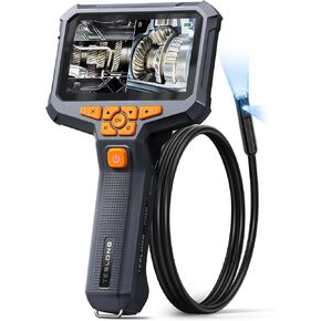 Inspection Camera, Dual Lens Inspection Camera with Light, NTS430 Teslong Borescope, IP67 Waterproof Flexible Cable Sewer Camera, 1080P HD Borescope Inspection Camera with 7 LED Lights(3.3FT)