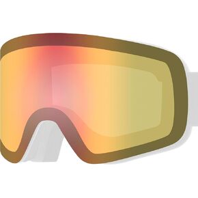Retrospec Flume Ski & Snowboard Goggle Lenses for Men and Women, Cylindrical - Low-Profile OTG (Over the Glasses) Design and 100% UV Protection for Skiing and Snowboarding