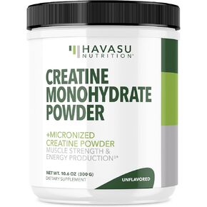 Micronized Creatine Monohydrate Powder - Post Workout Recovery Powder - Muscle, Strength and Energy Production - 5g Unflavored, Non-GMO, Vegan and Gluten Free Creatine Powder for Men - 60 Servings