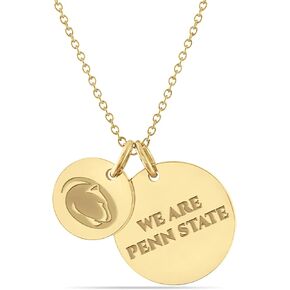 Stone Armory Necklace for Penn State Nittany Lions - 18K Gold-Plated Stainless Steel Jewelry Designed for Sensitive Skin - Adjustable 16-20in Chain, Gift for Penn State University Fans