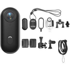 4K Thumb ActionSports Camera Pocket Wearable Body Camera Helmet Camera Mount Anywhere， Multi-Function Accessory Mini Body Camera Pocket Camera (64G-Card, Black)