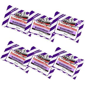 Fishermans Friend Blackcurrant Flavour Lozenges With Sweeteners 25G-Pack-Of-6