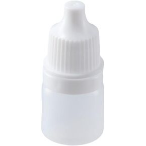12Pcs 3ml Squeezable Dropper Bottles, Mini Eye Liquid Bottle, Refillable Bottles, Small Plastic Empty Containers with Childproof Cap, White