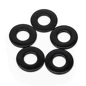 5/16" Flat Washers, 18-8 (304) Stainless Steel, Black Oxidized, 120PCS