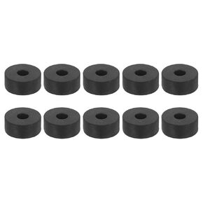 uxcell 25Pcs 3/4" OD x 1/4" ID x 3/8" Thick Round Rubber Washers Flat Rubber Spacer Bushing for Home Appliances Cars Boat Accessories