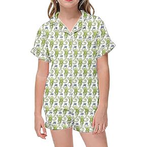 Summer Pajamas Set Animals Floral Print Short Sleeve 2 Piece Pjs Set Roller Dupes Rabbit Preppy