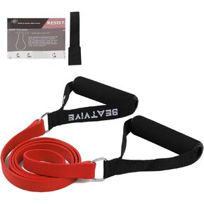 Exercise Bands with Handles, Resistance Bands with Handles, Ideal for Physical Therapy, Strength Training, Muscle Toning - Door Anchor and Starter Guide Included