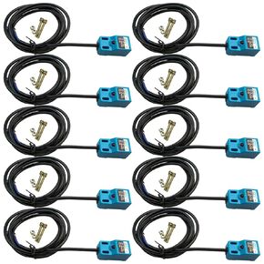 10 Pack DC 4mm Proximity Switch 10-30V 300mA 3-Wire Inductive Proximity Sensor Switch SN04-N NPN Normally Open NO Detection Distance