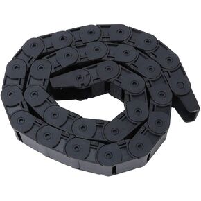 1 Meter R18 Nylon Black Cable Drag Chain,Open Both Side Wire Carrier Drag Chain Engraving Machine Accessory,for 3D Printer CNC Machine 18x25mm