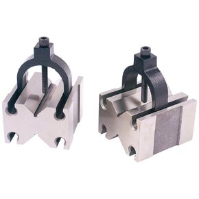 Vertex TOOLMAKER'S V-Blocks with TOP Slots and Clamps (2-1/2X1-3/4X2-3/4) (3402-0964)