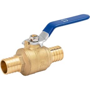 SUNGATOR 1 Pack Pex Valves 1 inch, Pex Ball Valve Brass Full Port Quarter Turn Shut Off Valve, ASTM F1807 For Pex Pipe