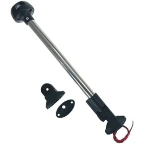 Pactrade Marine Boat LED All Round Anchor Stem Masthead Combo Navigation Light Adjustable Base Black Housing Nature White LED 2NM Surface Mount 10-30VDC IP:66 CE RoHS Certified 14-1/4" Height