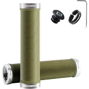 ROCKBROS Bike Grips Bike Handlebar Grips Double Lock-on Mountain Bike Grips Comfortable Anti-Slip Handlebar Grips for Mountain Bike BMX Bike Scooter Beach Cruiser, Folding Bike