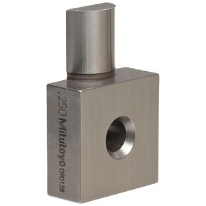 Mitutoyo 619051 Half Round Jaw For Square Gage Block, 0.248" Radius, 0.25" Length, 39.9mm Width, 10.3mm Height