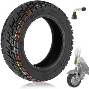 10x3 Inch Off Road Vacuum Tire, Fit for 80/65-6 255x80 Original Tire, Fit fot Joyor S5/ S10-S/ Y7-S Kugookirin G3PRO/ M4Pro Yume Y10/ D4+ Electric Scooter, Wear resistant Puncture resistant