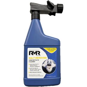 RMR Salt Remover Concentrate Cleaner, Salt & Rust Remover & Engine Flush for Boats, Trucks, & Vehicles, 32 Ounce Bottle with Hose-End Adapter