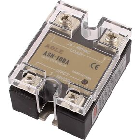 uxcell ASH-10DA 4-32VDC to 24-480VAC 10A Single Phase Solid State Relay DC to AC Relay