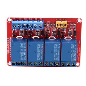 Relay Board, Relay Module 4 Channel with Optocoupler Low Level Expansion Board for 5V/12V/24V(24V)