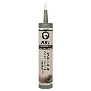 Red Devil 08165I RD PRO Industrial Grade RTV 100% Silicone Weather-Resistant Sealant, 10.1 oz. Tube, Aluminum, 1-Pack