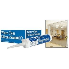 CRL Water Clear Silicone Sealant - 5 Fluid Ounce Cartridge