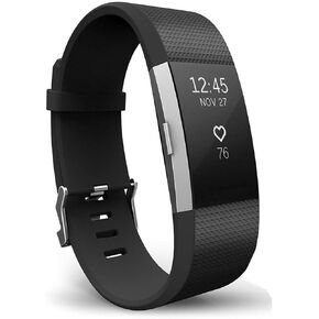 Sport Bands Compatible with Fitbit Charge 2, Classic & Special Edition Adjustable Replacement Bands for Fitbit Charge 2, Black - Small