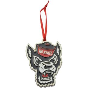 Ohio State Buckeyes Saluting Brutus Metal Christmas Ornament