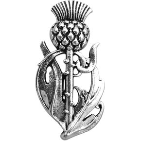 1 قطعة الشوك الاسكتلندي بروش دبوس التلبيب دبوس خمر الفضة سلتيك بروش شارة بدبوس للملابس على ظهره التعادل in Kuwait