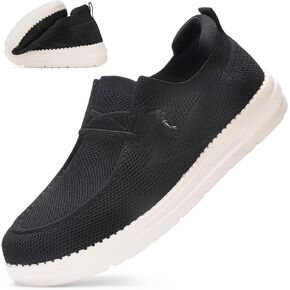 Wide Toe Box Shoes for Men Extra Wide Width Diabetic Shoes Men's Loafers & Slip-ons Arch Support Plantar Fasciitis Walking Shoes