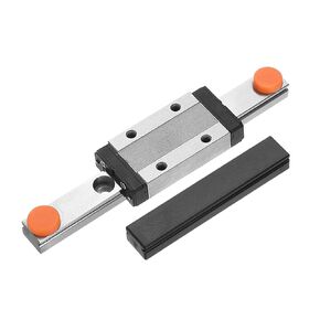 uxcell MGN9 100mm Linear Guide Rail with MGN9H Sliding Carriage Block and Plastic Mini MGN12 Linear Guide for DIY 3D Printers and CNC Machine, Silver