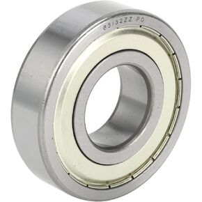 ACROPIX 63/32ZZ Deep Groove Ball Bearings P0 32x75x20mm Lubricated Bearings Double Metal Seal Silver Tone Scooter Skateboard Wheel