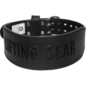Leather Weightlifting Belt - Genuine Leather 4 Inches wide Adjustable Buckle Weight Lifting Belt for Back Support, Powerlifting, Cross Training, Deadlifts, Squats Olympic Lifting