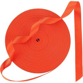 AKOLAFE 50 Yards Nylon Webbing 1 Inch Nylon Strap Wide Nylon Strapping 148' Heavy Duty Webbing Straps for Bags, Seatbelt, Backpack, Belt, Pet Leash & Collar, Gear Repair, Outdoor Sports, Utility, DIY