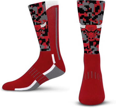 For Bare Feet Men's NBA Digi Mashup Crew Sock Large in Saudi Arabia
