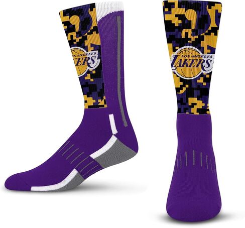 For Bare Feet Men's NBA Digi Mashup Crew Sock Large in Saudi Arabia