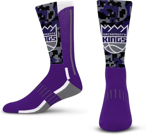 For Bare Feet Men's NBA Digi Mashup Crew Sock Large in Saudi Arabia