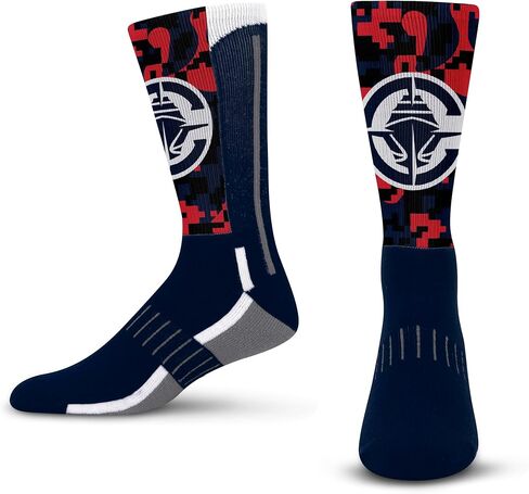 For Bare Feet Men's NBA Digi Mashup Crew Sock Large in Saudi Arabia