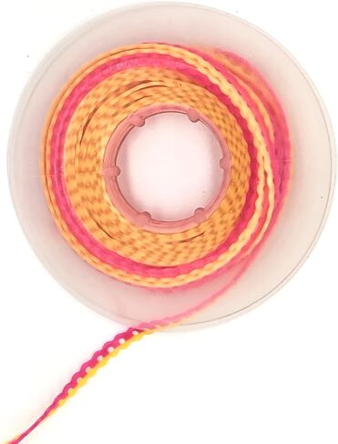 Dental Orthodontic Power Chain Mixed Color Spool Elastic Rubber Bands for Teeth Braces, 15ft/Roll (Yellow&Pink, Long) in Saudi Arabia