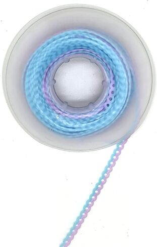 Dental Orthodontic Power Chain Mixed Color Spool Elastic Rubber Bands for Teeth Braces, 15ft/Roll (Yellow&Pink, Long) in Saudi Arabia