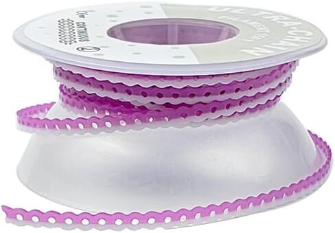 Dental Orthodontic Power Chain Mixed Color Spool Elastic Rubber Bands for Teeth Braces, 15ft/Roll (Yellow&Pink, Long) in Saudi Arabia