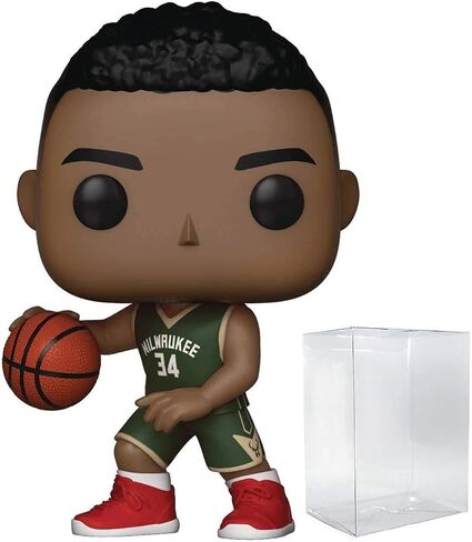 جيانيس أنتيرتوكونمبو ميلووكي جرين جيرسي #45 شخصية البوب ​​الرياضية NBA (مرفقة مع واقي بوب لحماية صندوق العرض) in Saudi Arabia