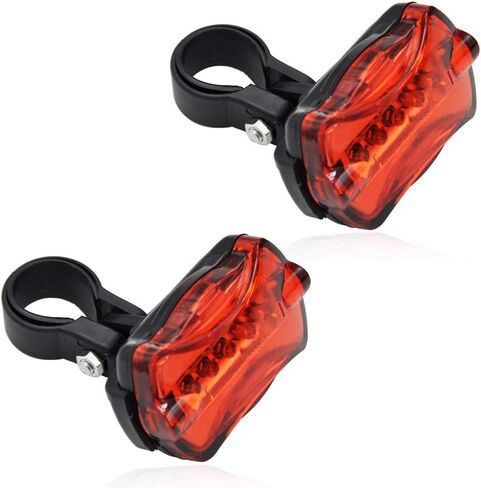 Bike Tail Light, Bicycle Warning Taillight with 5 LED Bulb 7 Light Modes Cycling Light for Bicycles, Helmets, Backpacks, Waterproof in Saudi Arabia