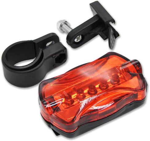 Bike Tail Light, Bicycle Warning Taillight with 5 LED Bulb 7 Light Modes Cycling Light for Bicycles, Helmets, Backpacks, Waterproof in Saudi Arabia