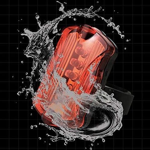 ضوء خلفي للدراجة، ضوء خلفي تحذيري للدراجة مع 5 مصابيح LED و7 أوضاع إضاءة لركوب الدراجات الهوائية والخوذ وحقائب الظهر ومقاومة للماء in Saudi Arabia