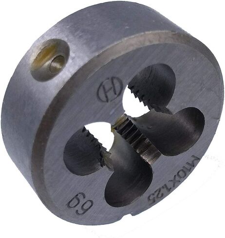 Yodaoke HSS M10 x 1.25mm Taper and Plug Tap and M10 x 1.25mm Die Metric Thread Right Hand in Saudi Arabia